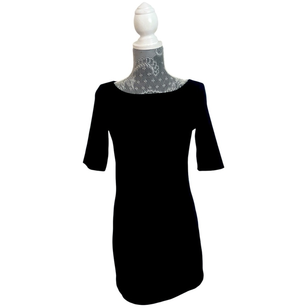 Sisley Women’s Dark Blue Thin pinstripe Mini Sheath Dress Size XS